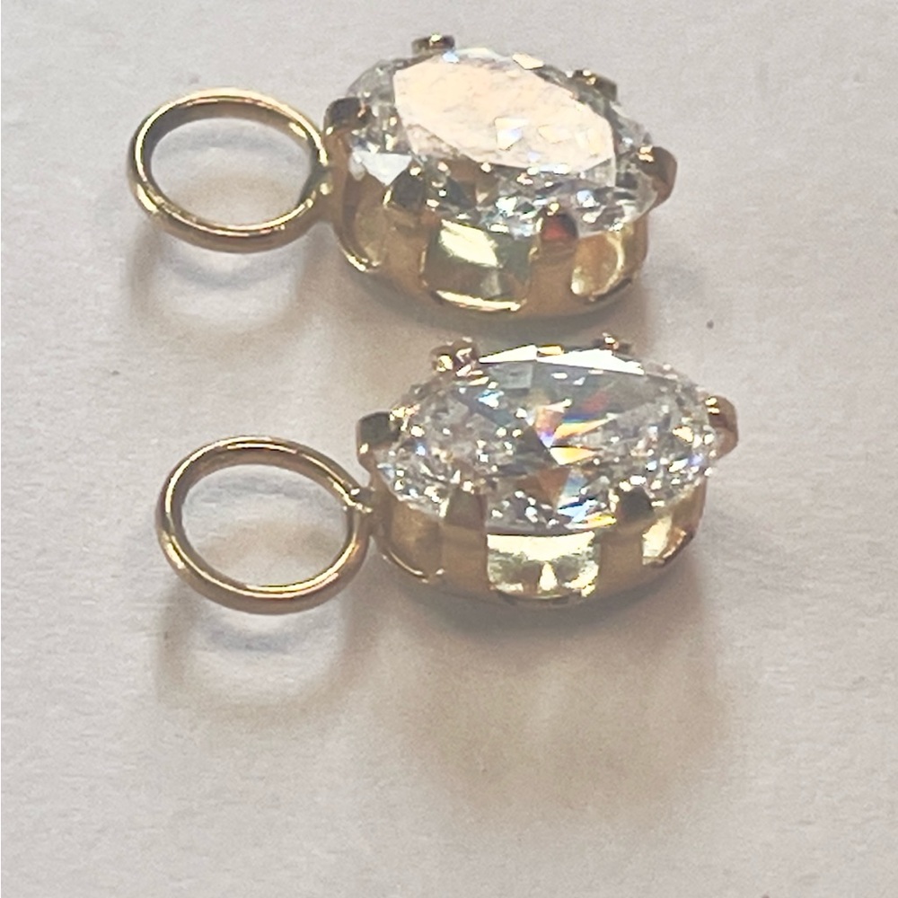 Solid 14k Gold Compose Earring Charms - Picture 5 of 12